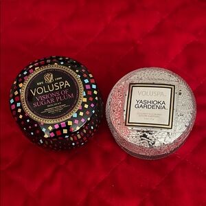 Voluspa Candle Set - Sugar Plum & Yashioka Gardenia